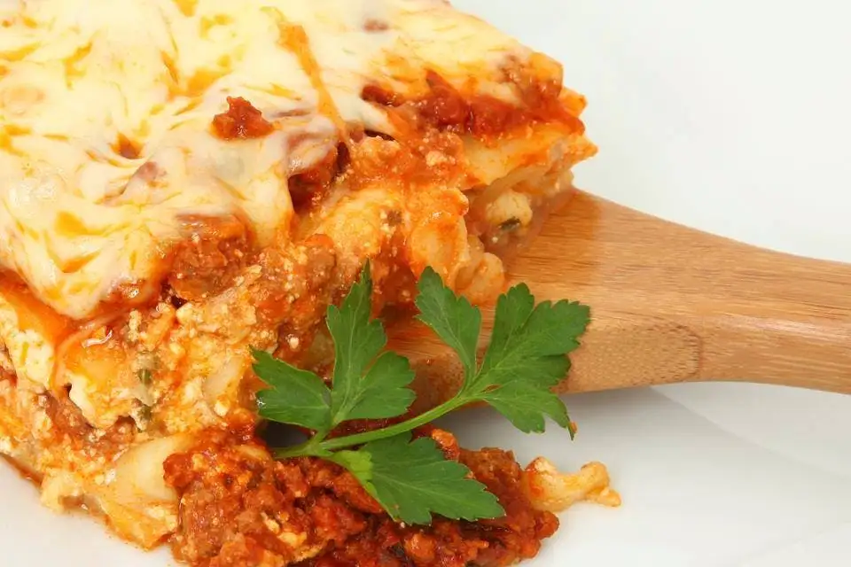 Order Homemade Lasagna food online from The Olive Branch Italian Grill store, Reisterstown on bringmethat.com