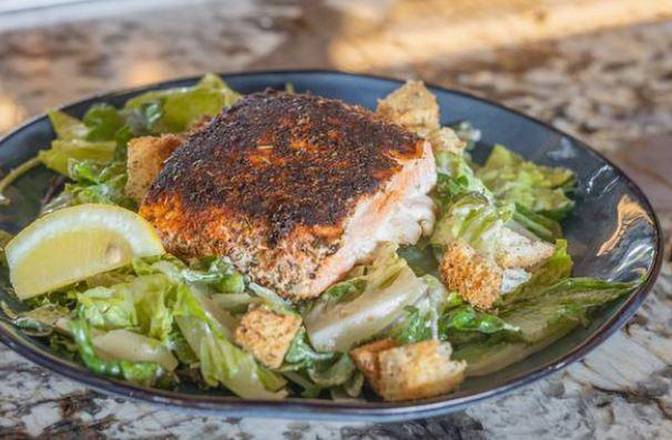 Order Blackened Salmon Caesar Salad food online from Shawn O'Donnell's American store, Seattle on bringmethat.com