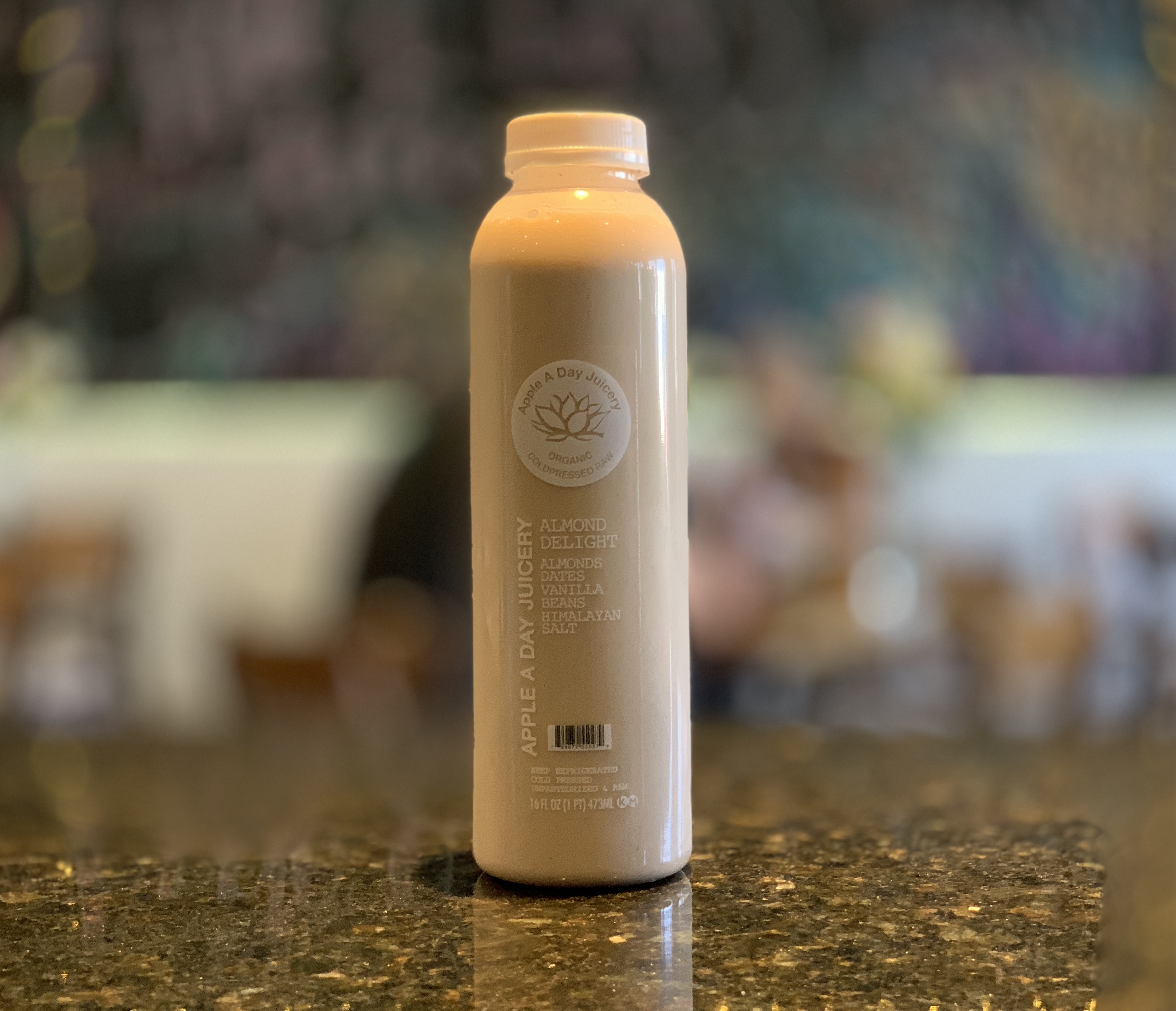 Order Almond Delight Juice food online from Apple A Day Cafe store, Miami Beach on bringmethat.com