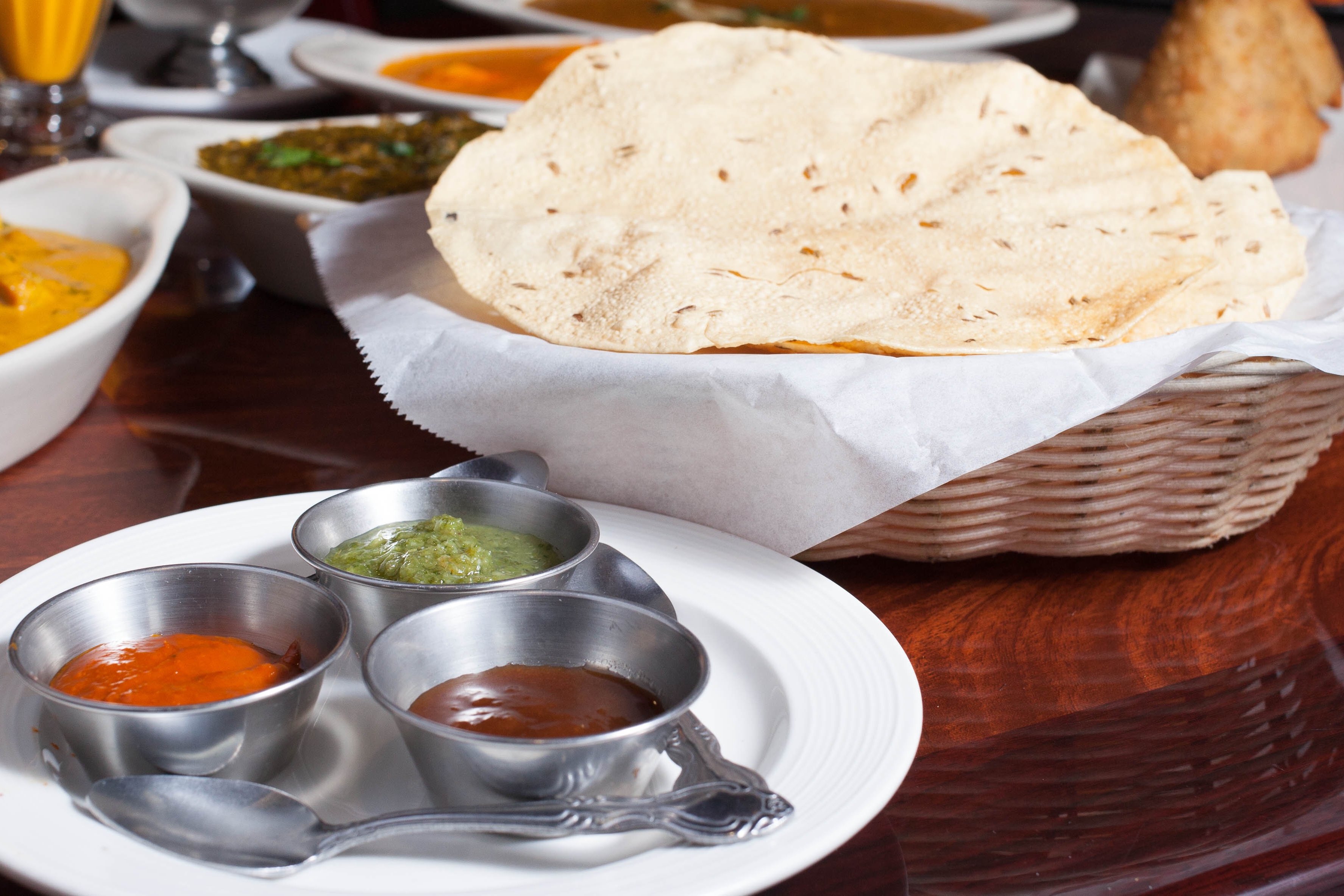 Order Papadum food online from Om Indian Cuisine store, San Francisco on bringmethat.com