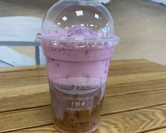 Order Pink Iced Cappuccino food online from Cali Shakes & Juice Bar store, Jersey City on bringmethat.com