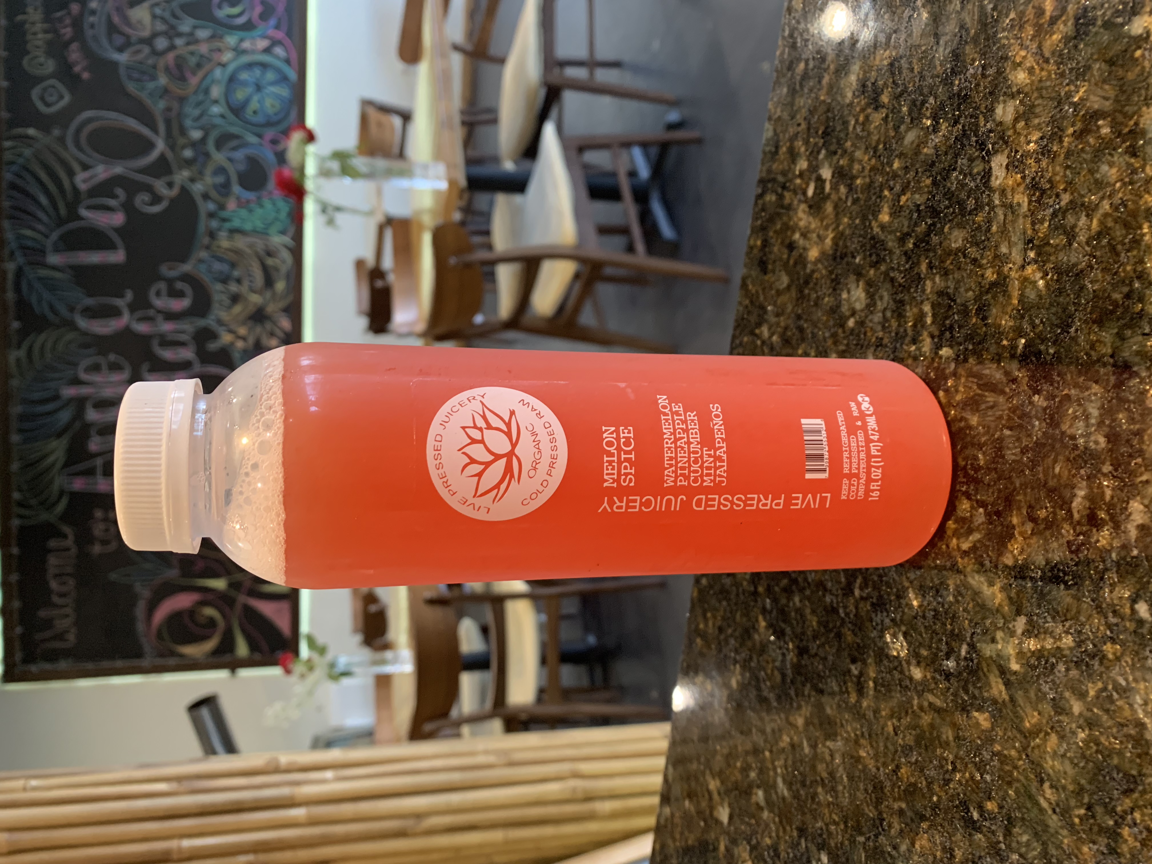 Order Melon Spice Juice food online from Apple A Day Cafe store, Miami Beach on bringmethat.com