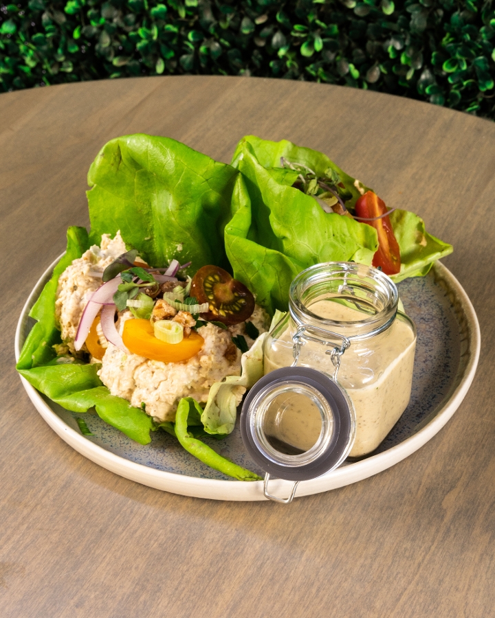 Order Chicken Salad Lettuce Cup food online from The Coffee Class store, Las Vegas on bringmethat.com