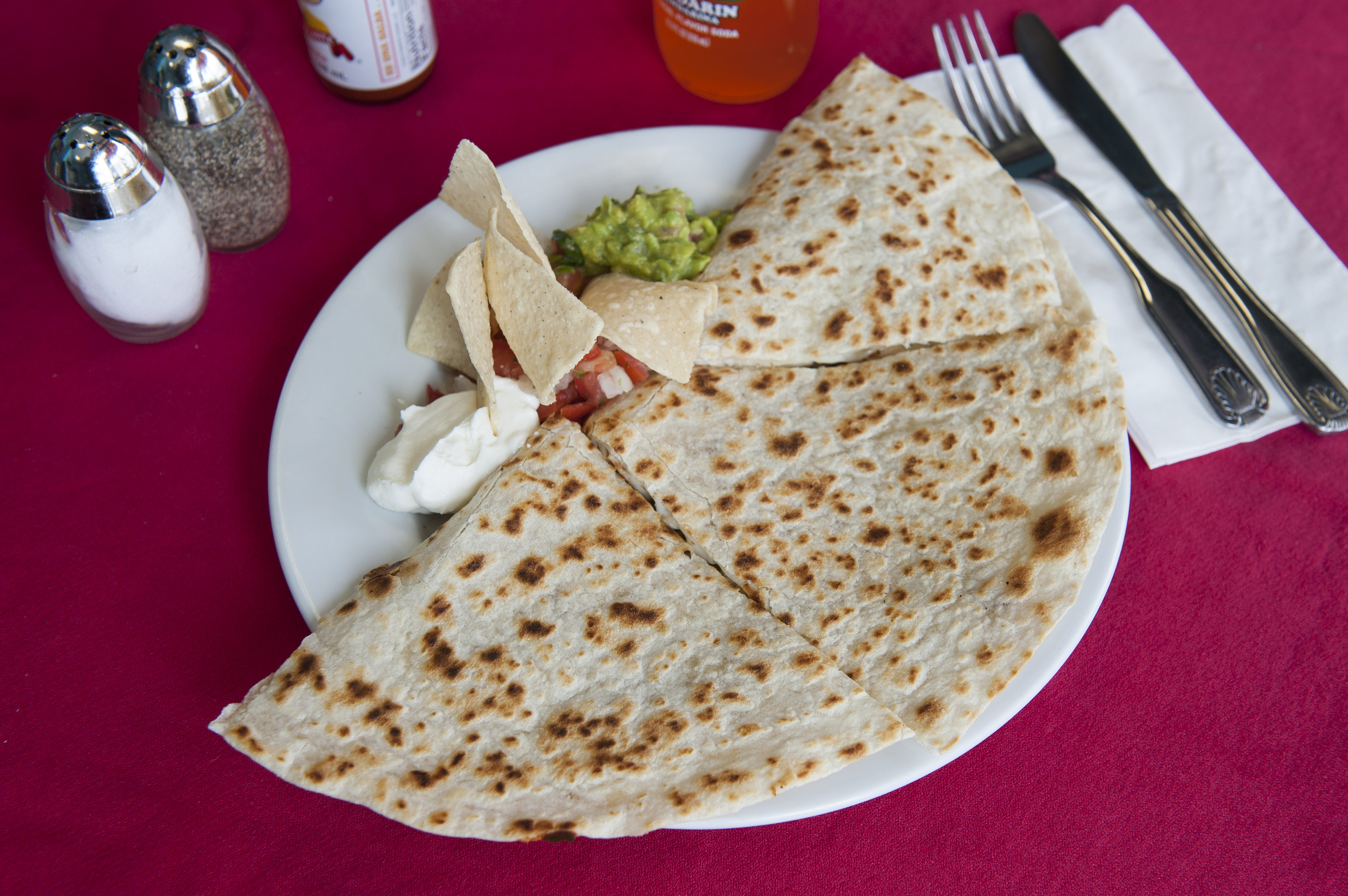 Order Chicken Quesadilla food online from RJM Mexican Grill store, Sun Valley on bringmethat.com