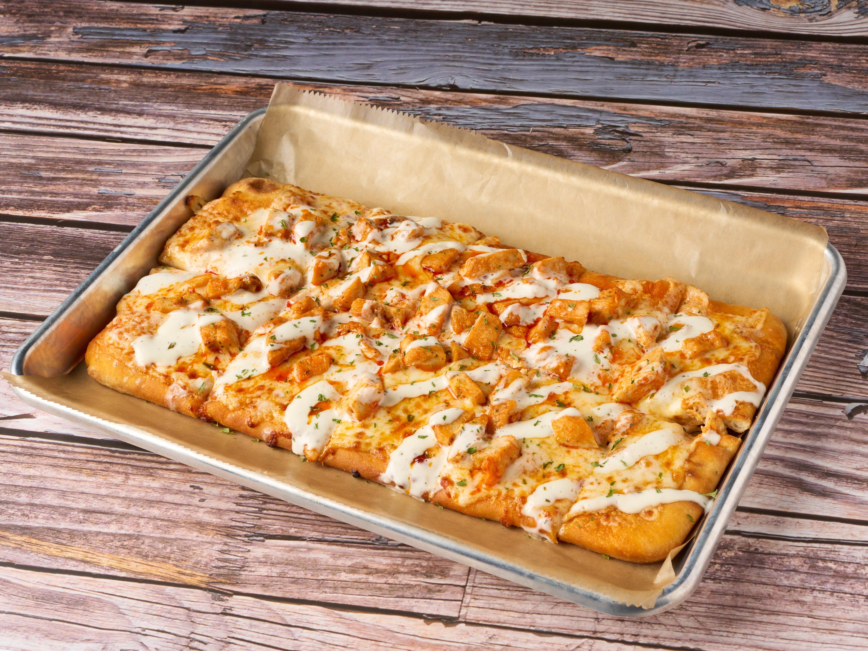 Order Buffalo Chicken Flatbread food online from Gone Axe Throwing store, Peoria on bringmethat.com