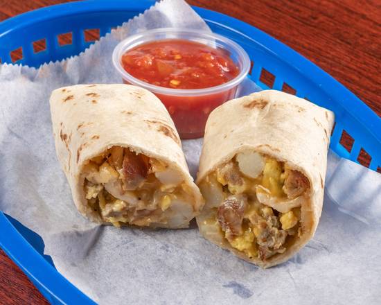 Order Bacon Egg and Cheese Burrito food online from Donuts N Boba store, El Paso on bringmethat.com