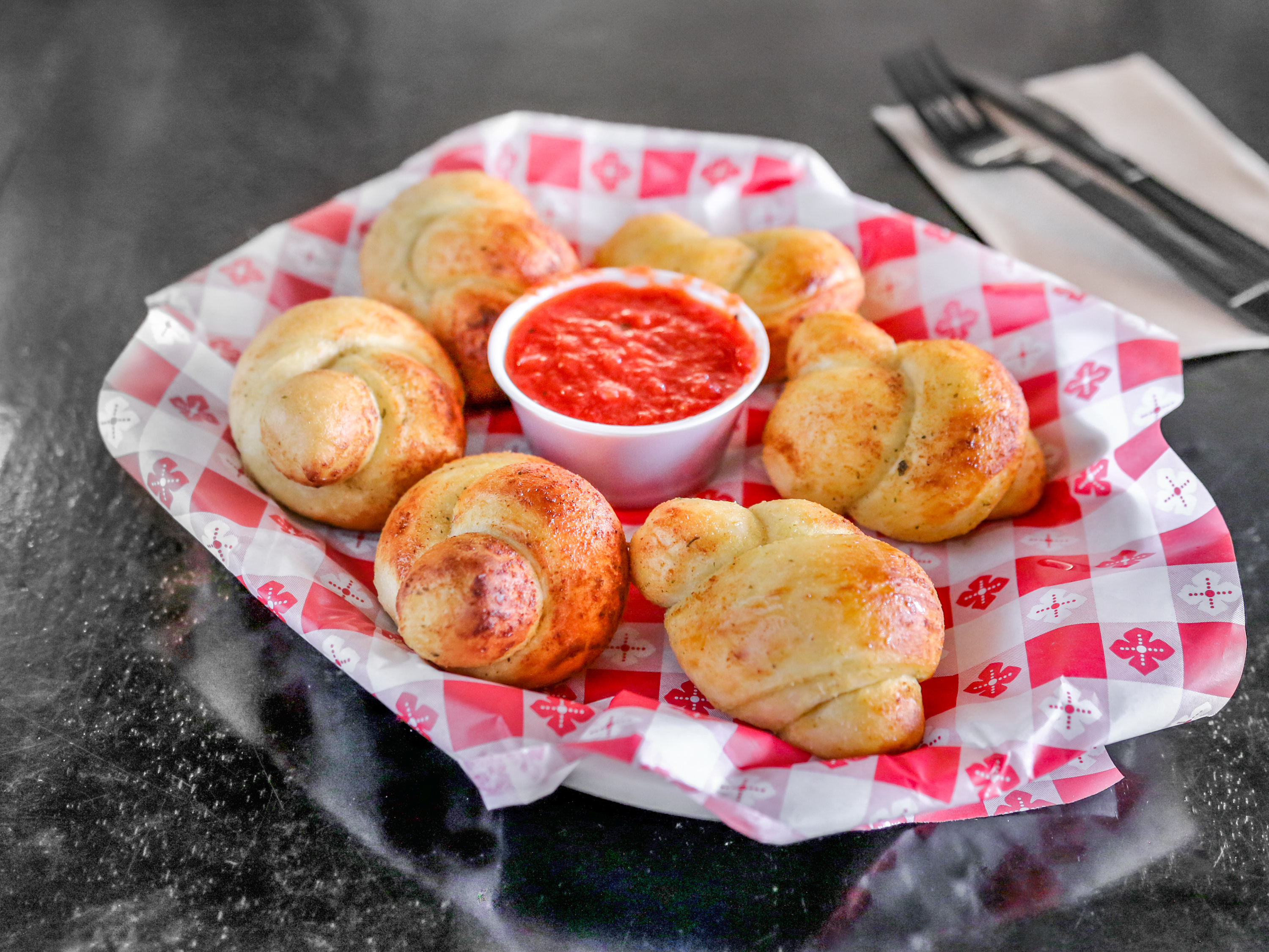 Order Garlic Knots food online from Cosentino's Pizza store, San Clemente on bringmethat.com