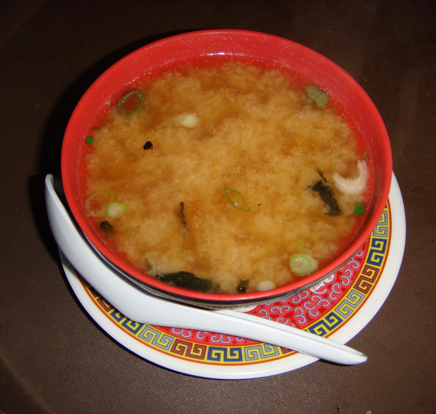 Order 15. Miso Soup food online from Chopstix Asian Diner store, Tucson on bringmethat.com