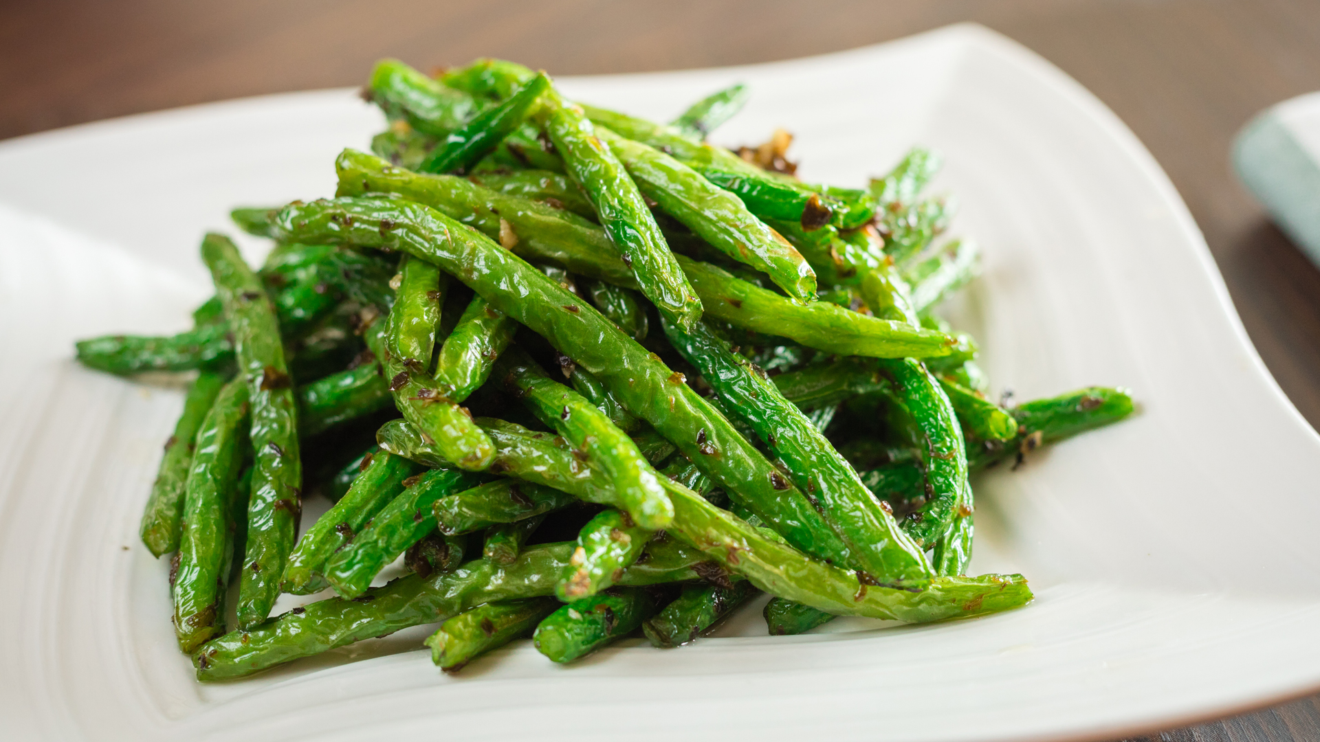 Order Dry Sauteed Green Beans food online from Sichuan Bistro store, Mason on bringmethat.com