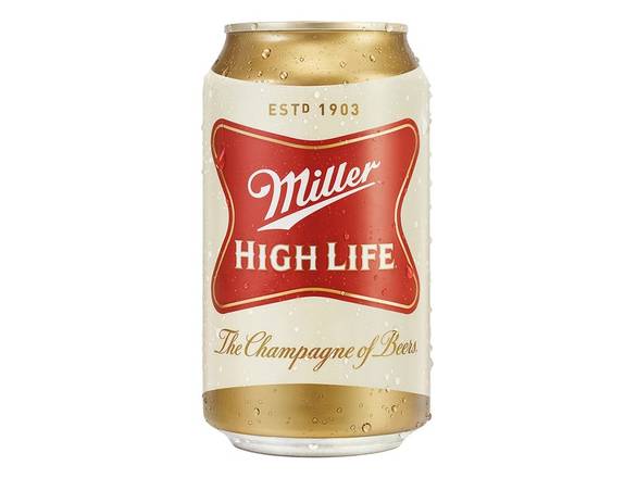 Order Miller High Life American Lager Beer - 30x 12oz Cans food online from Cardinal Wine & Spirits store, Gurnee on bringmethat.com