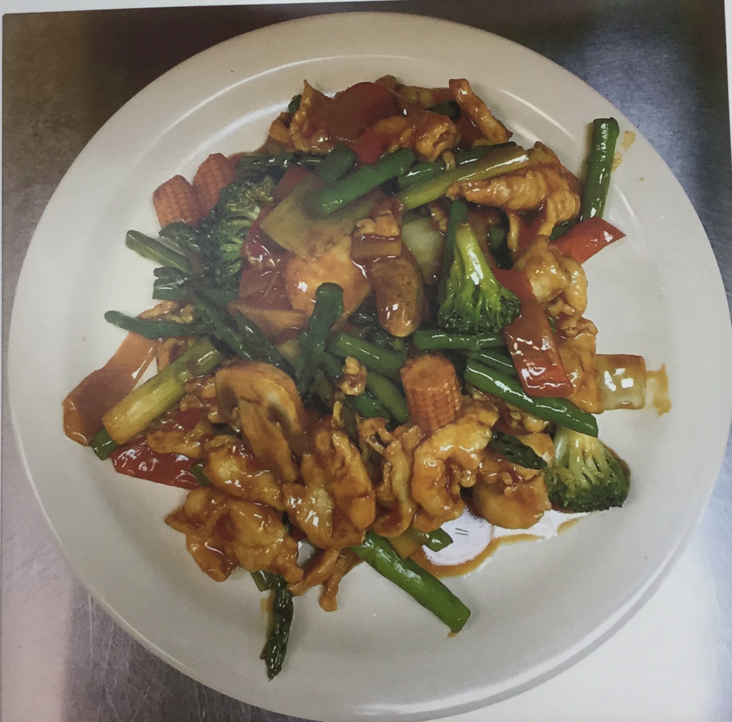 Order Chicken with Asparagus  芦笋鸡 food online from ChinaDragon store, Anoka on bringmethat.com