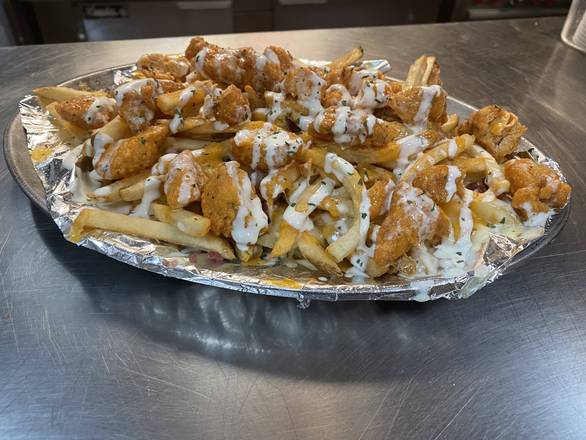 Order Buffalo Cheese Fries food online from Mineos Pizza & Wings store, Franklin on bringmethat.com