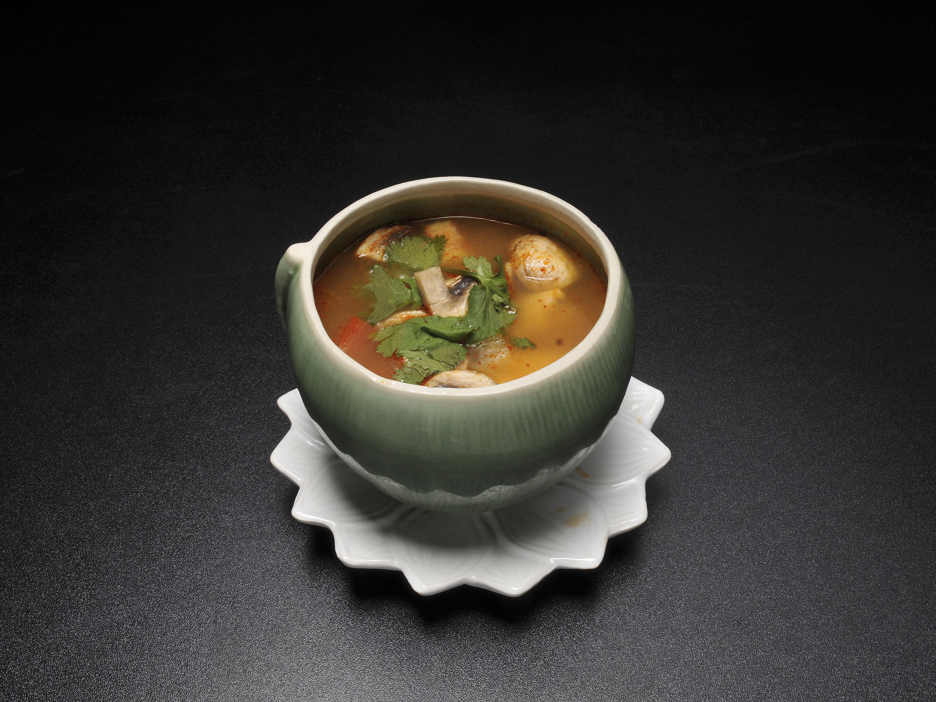 Order S1. Tom Yum Soup food online from Thai Fusion Cuisine store, Pinehurst on bringmethat.com