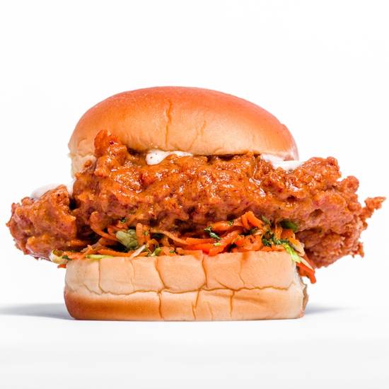 Order Vegetarian Buffalo Chicken Sandwich food online from Sweet Chick store, Los Angeles on bringmethat.com