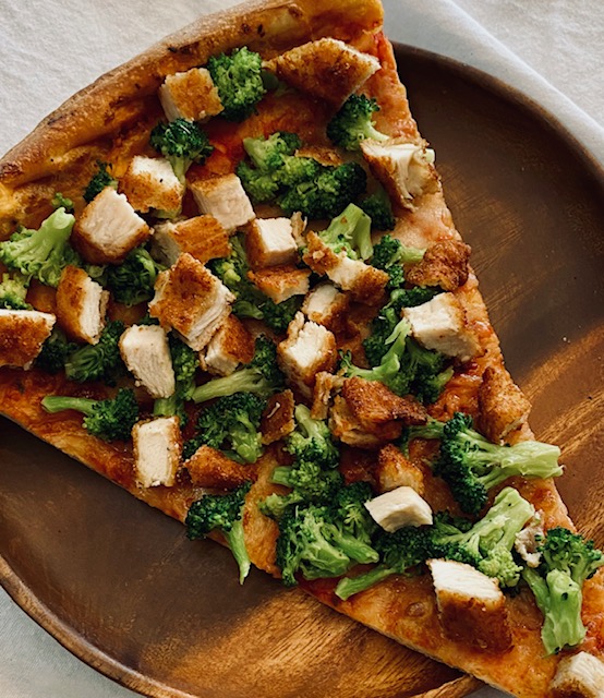 Order Chicken & Broccoli Slice food online from Bergenline Pizza store, Union City on bringmethat.com