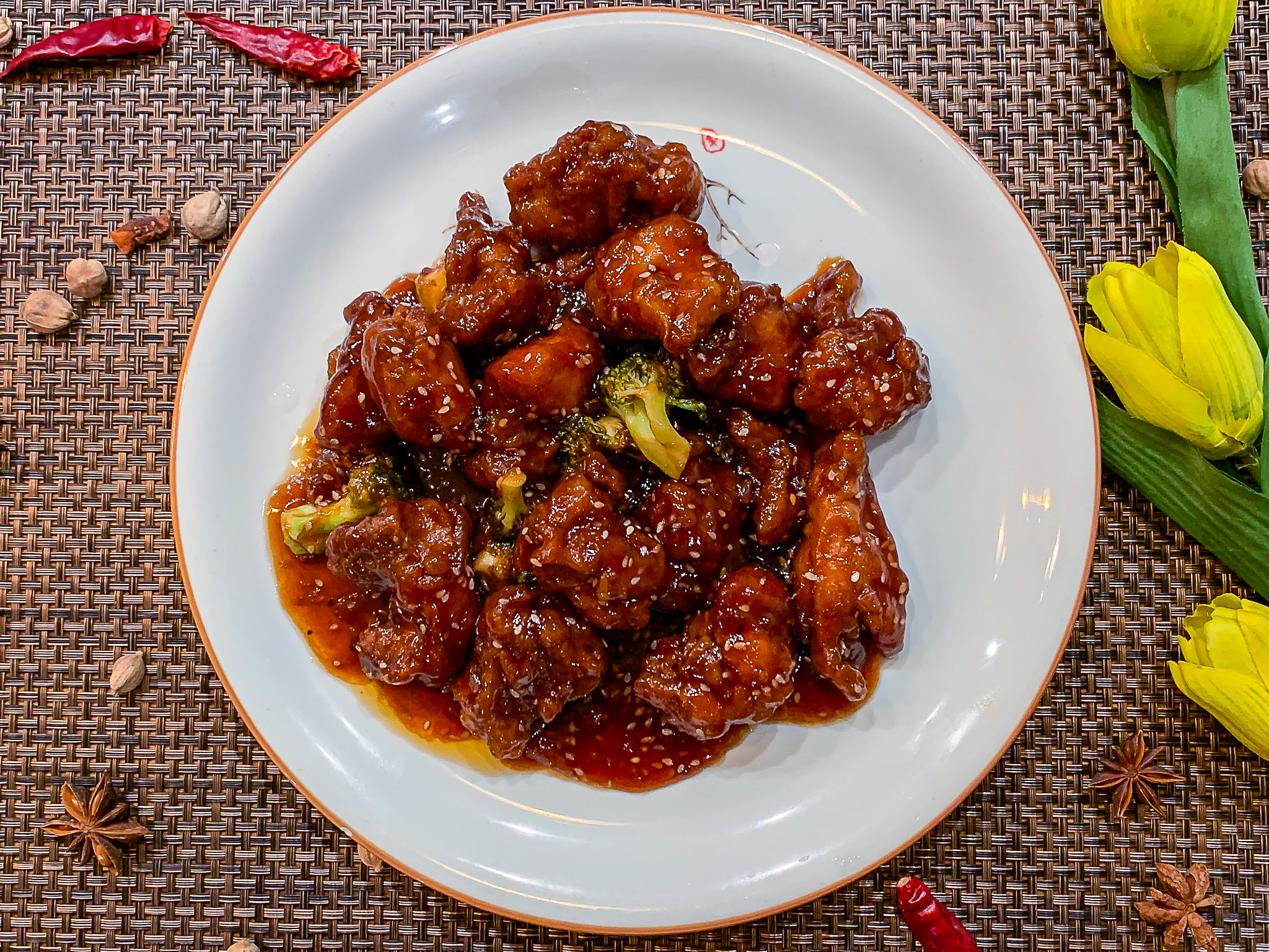 Order General Tso's Chicken food online from Hu's Cooking store, Houston on bringmethat.com