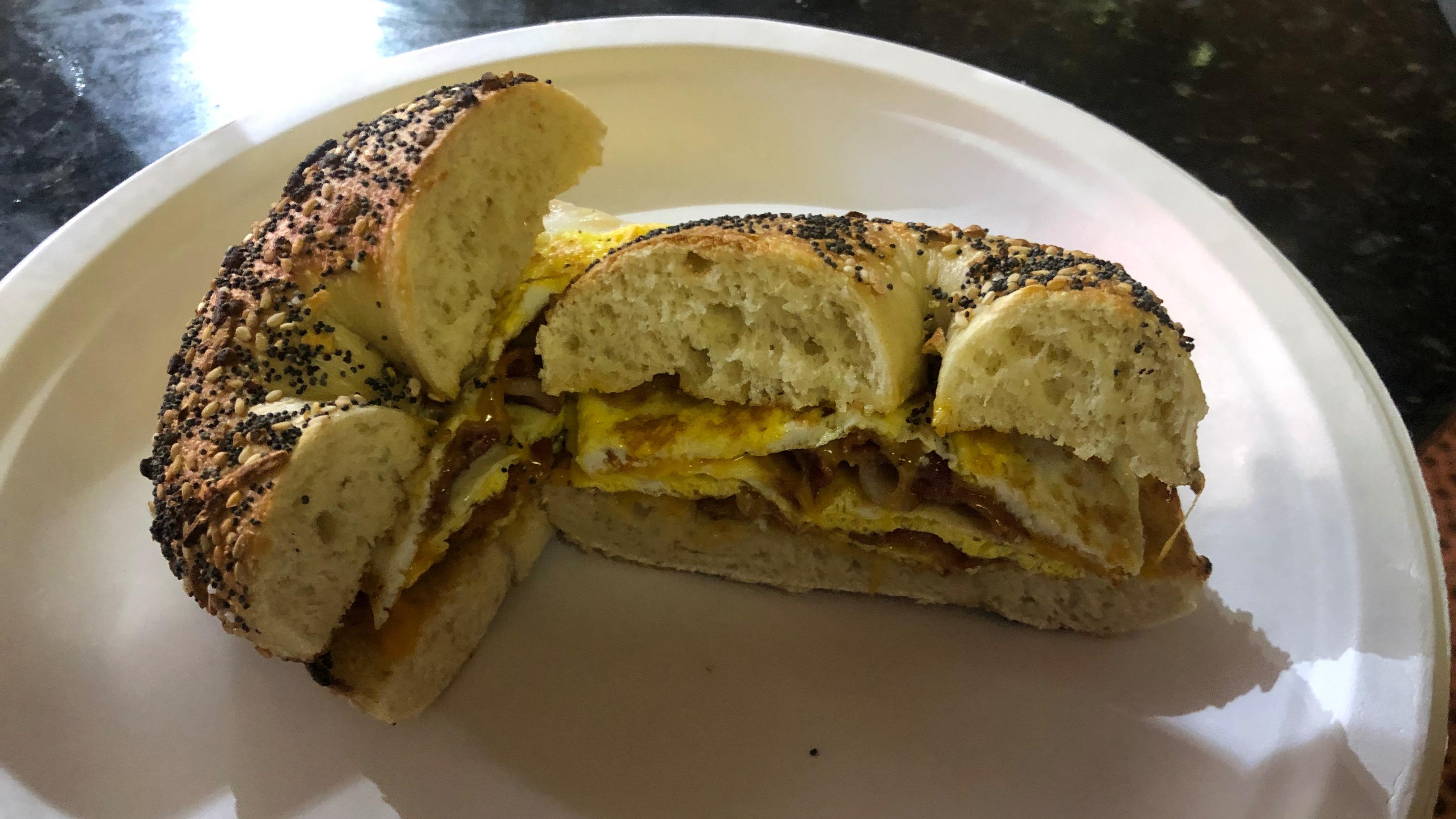 Order Breakfast Sandwich on a Bagel food online from Ak Subs store, San Francisco on bringmethat.com