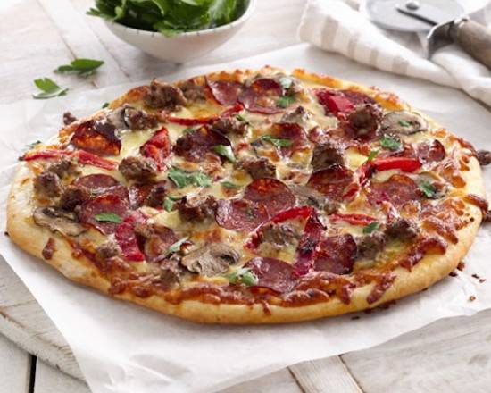 Order Meat Lovers Pizza food online from Jr Fish And Chicken store, Memphis on bringmethat.com