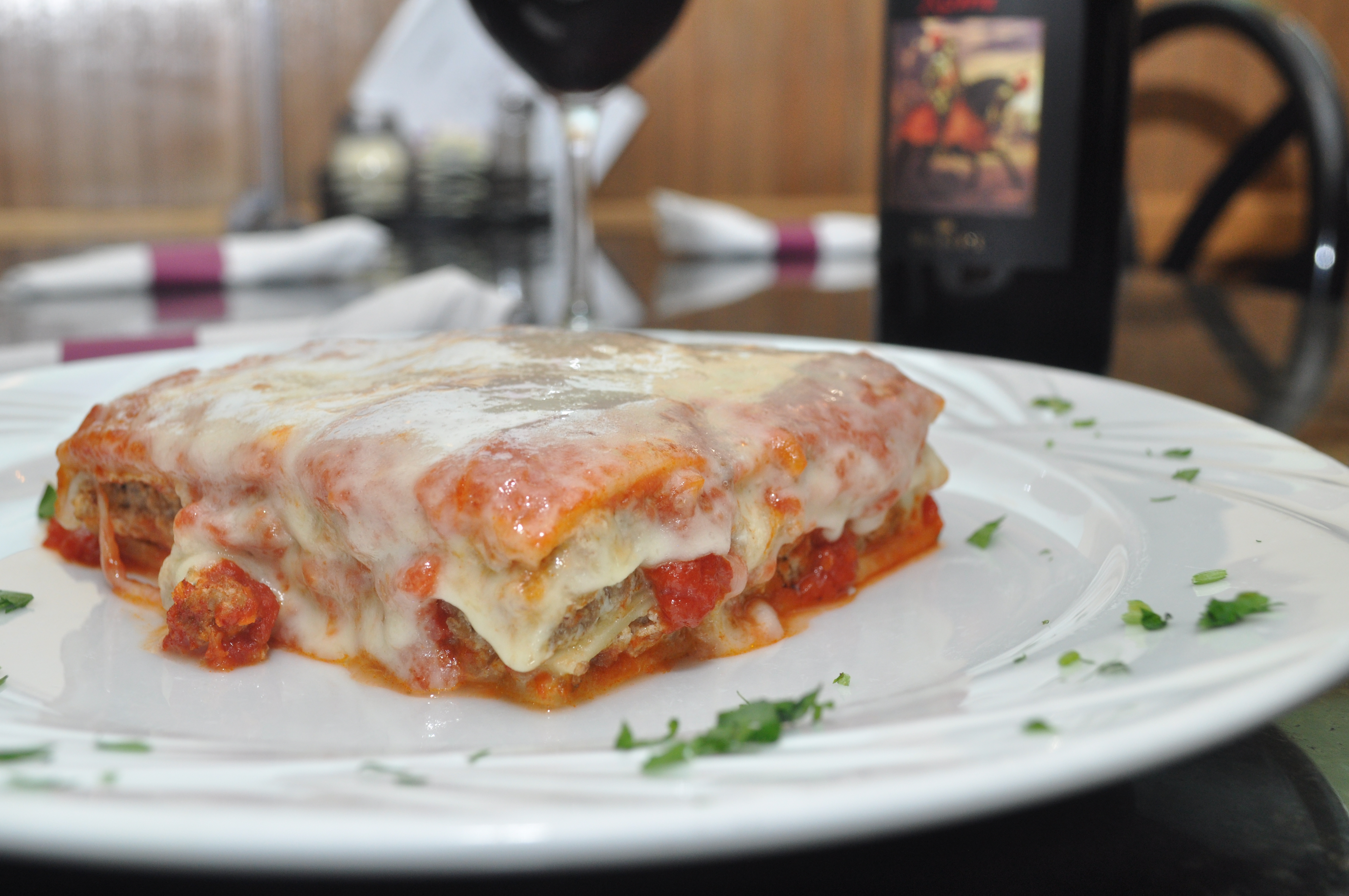 Order Homemade Lasagna food online from Illianos Grill store, Norwich on bringmethat.com