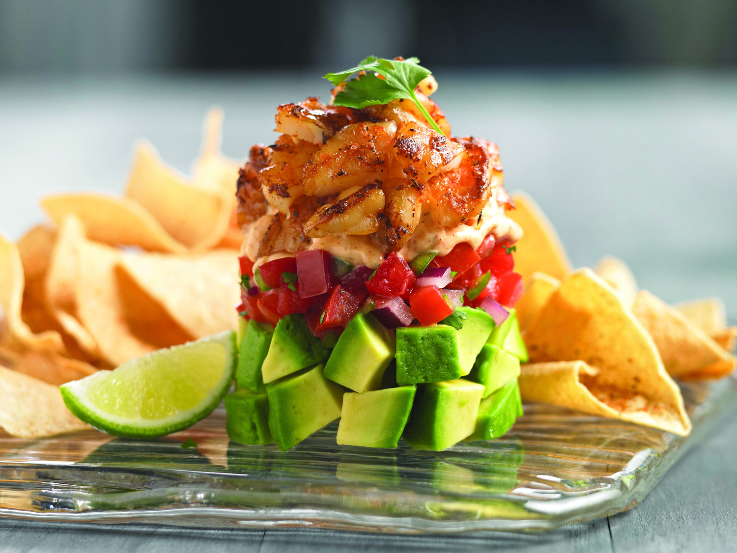 Order Fresh Avocado and Shrimp Stack food online from Marie Callender's store, Monterey Park on bringmethat.com