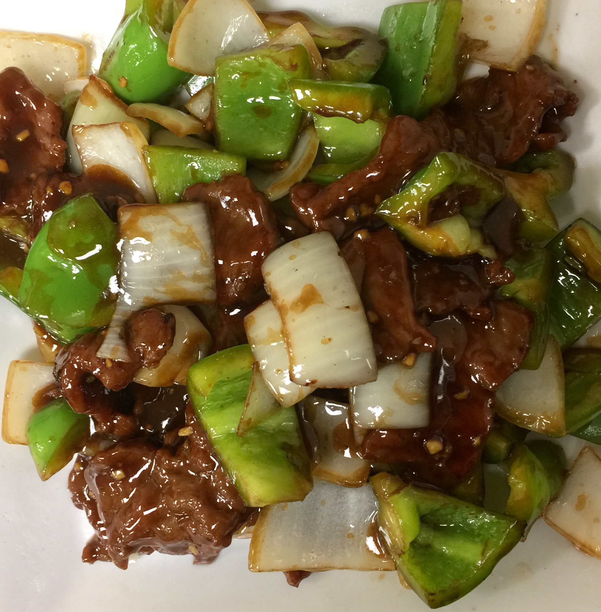 Order 62. Green Pepper Beef food online from Go Get em Chinese store, Rancho Cucamonga on bringmethat.com