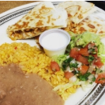 Order Quesadilla Plate food online from El Taxqueno Taqueria store, Dallas on bringmethat.com