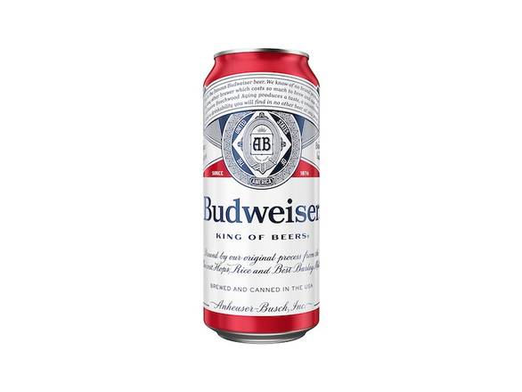 Order Budweiser - 6x 16oz Cans food online from Liquor Cabinet store, Houston on bringmethat.com