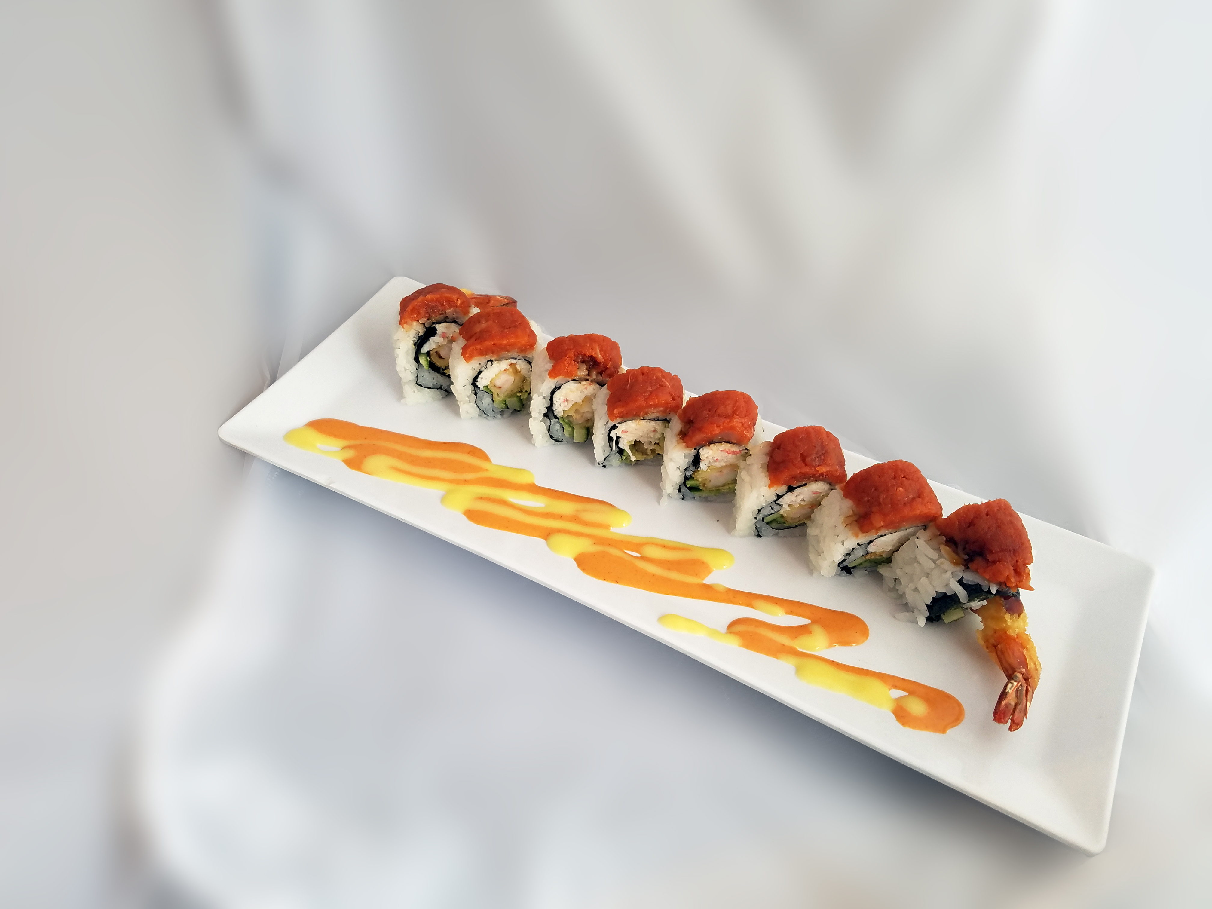 Order Shrimp Tempura Deluxe Roll food online from Joy Sushi store, San Mateo on bringmethat.com