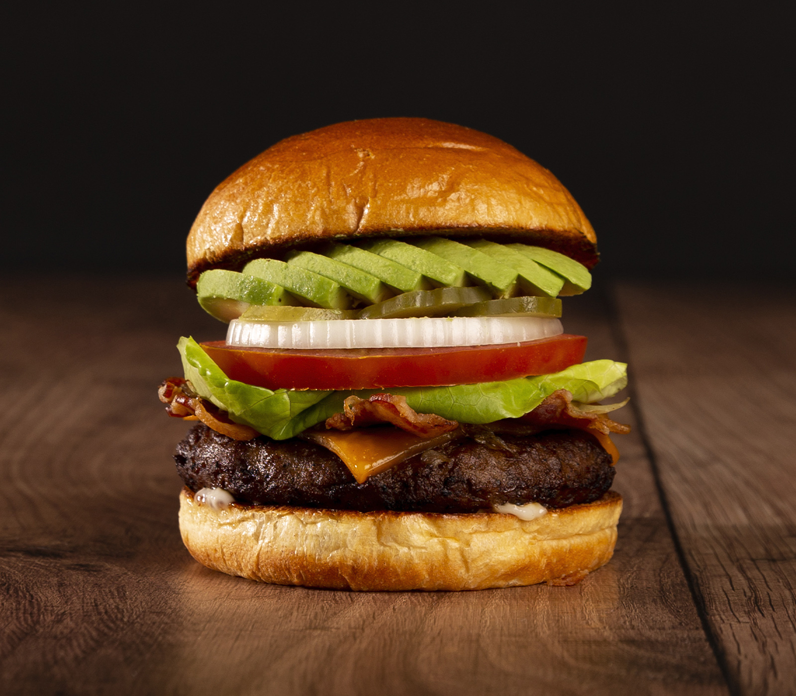 Order The Bacon Avocado Burger food online from Gourmet Burger store, San Diego on bringmethat.com