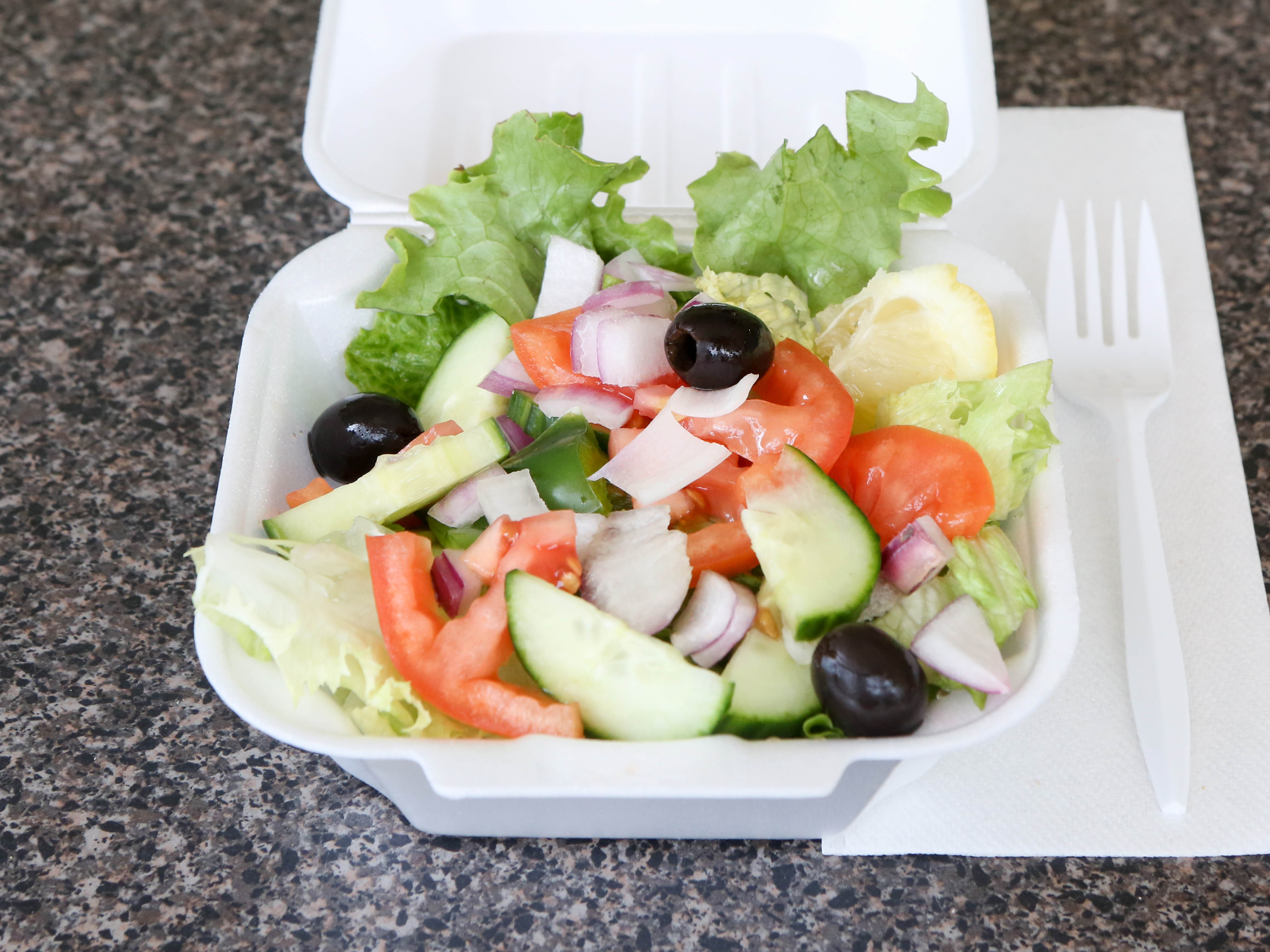 Order Garden Salad food online from Broadway Pizza store, New Haven on bringmethat.com