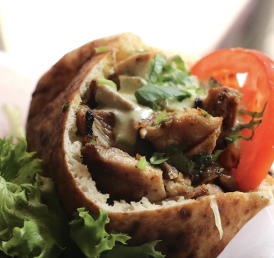 Order Chicken Shawarma in Pita food online from MishMish Cafe store, Montclair on bringmethat.com