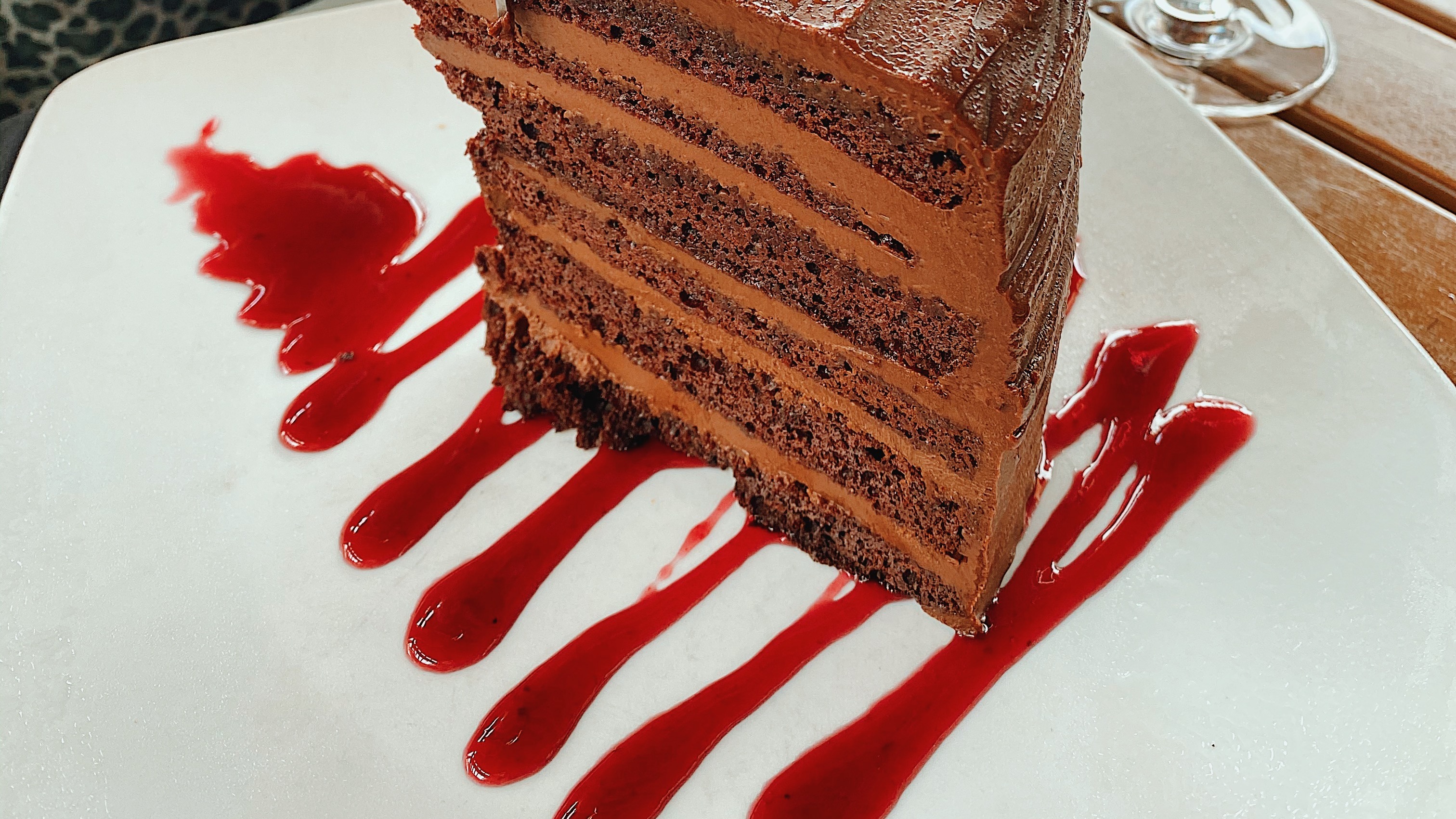 Order Mile High Chocolate Cake food online from Sedona Taphouse store, Fredericksburg on bringmethat.com