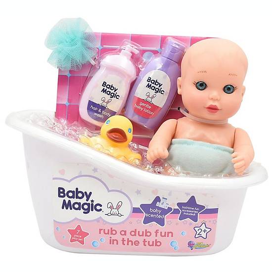 Order Baby Magic® Rub a Dub Fun in the Tub 7-Piece Doll Set food online from Bed Bath & Beyond store, Rehoboth Beach on bringmethat.com