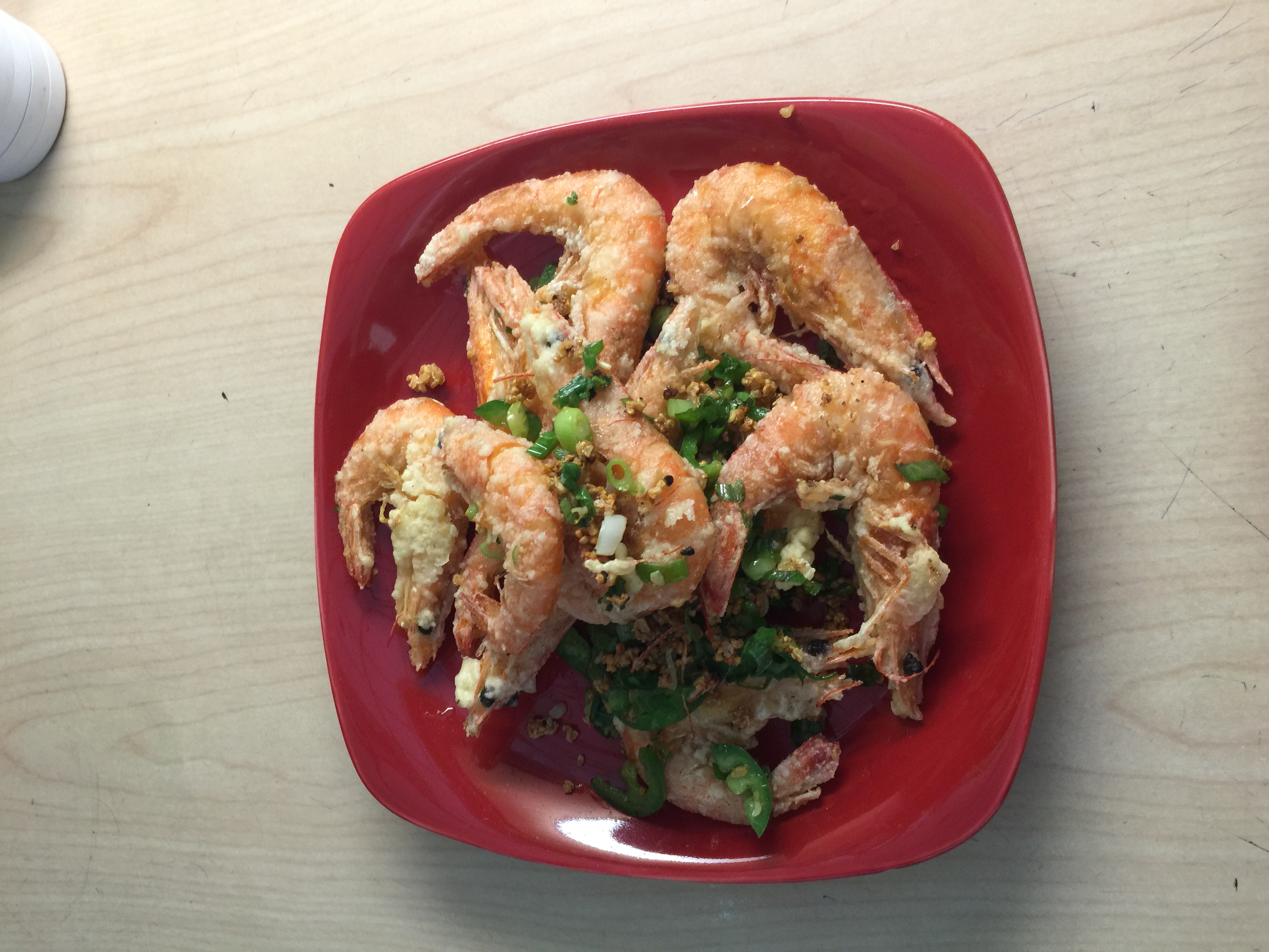 Order 130. Fried Shrimp with Salt and Pepper  food online from Belly Bombz Kitchen store, Artesia on bringmethat.com