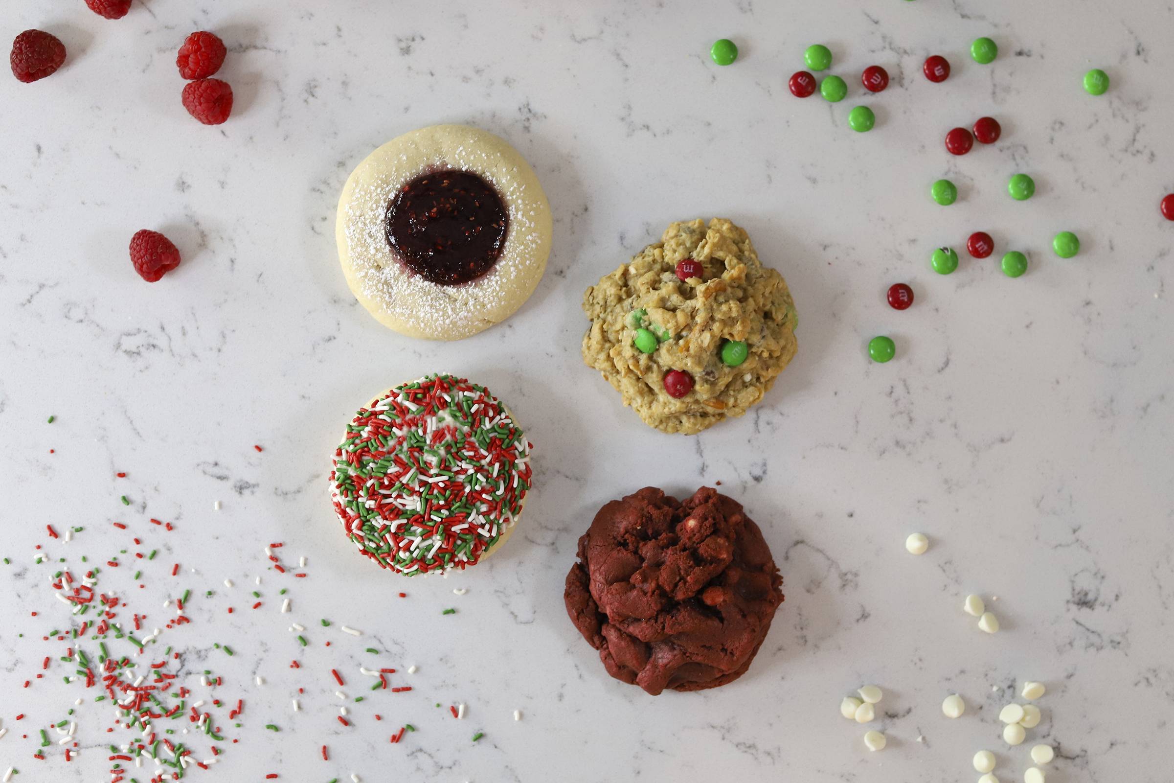 Order Holiday Cookie Box food online from Crave Cookie store, Clovis on bringmethat.com
