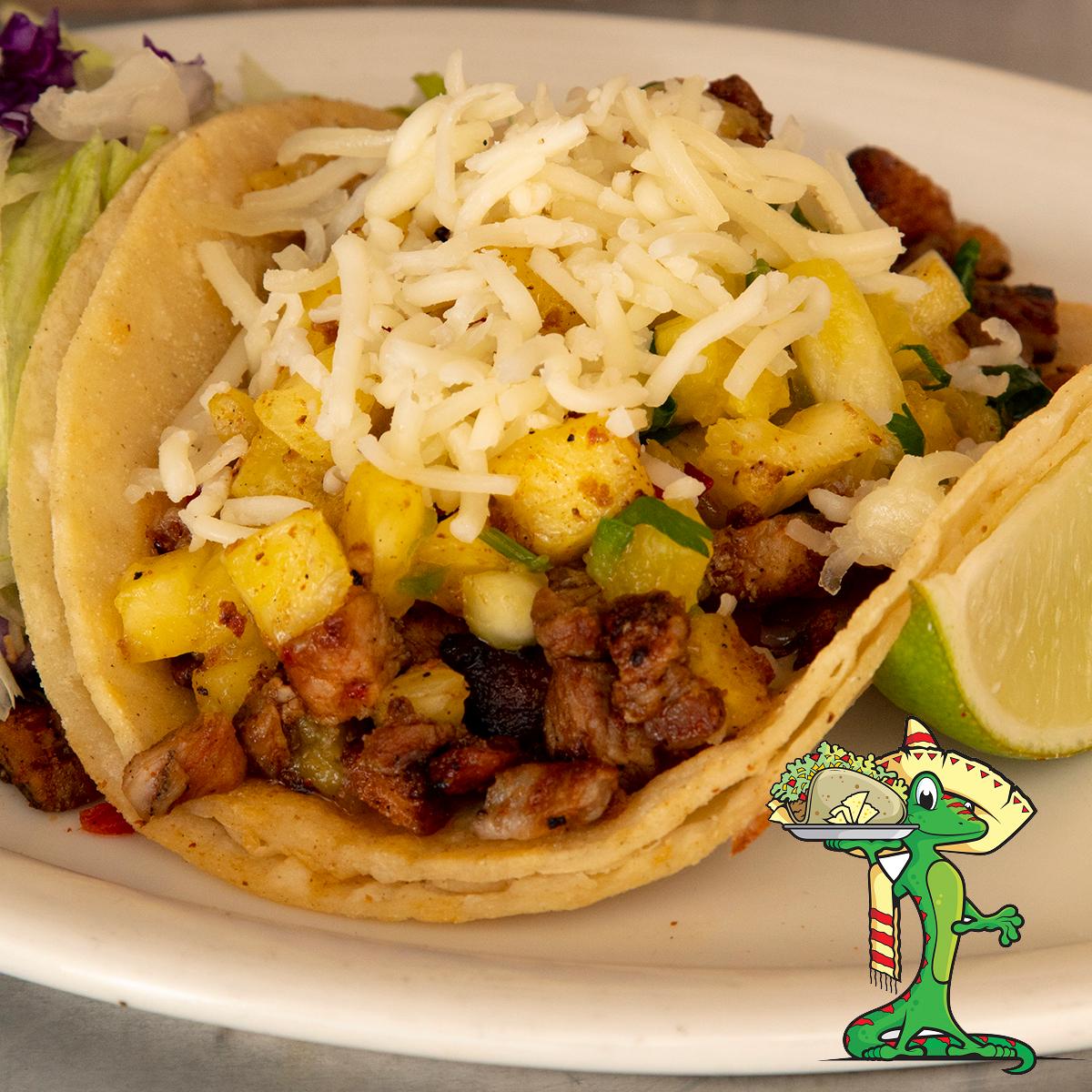 Order Tropical Pork Taco food online from Gecko Grill store, Gilbert on bringmethat.com