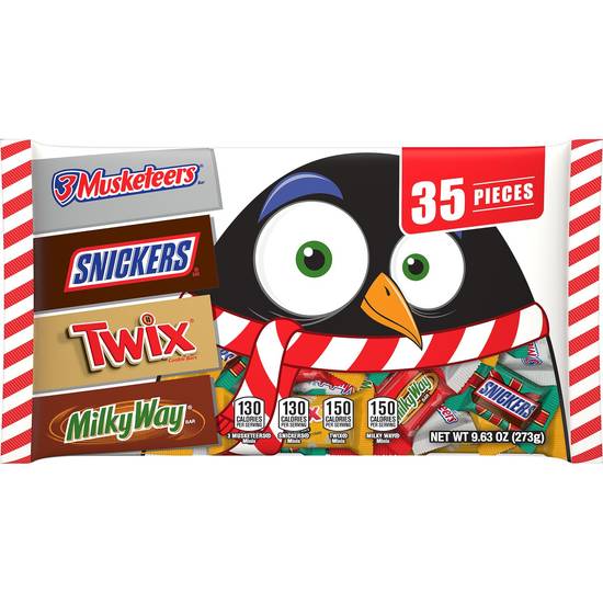 Order SNICKERS, TWIX, MILKY WAY & 3 MUSKETEERS Holiday Chocolate Candy Minis Size Variety Pack, 35ct food online from CVS store, MARINE CITY on bringmethat.com
