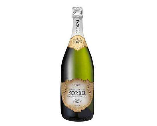 Order Korbel Brut Champagne 750ml food online from Chevron Extramile store, Atwater on bringmethat.com