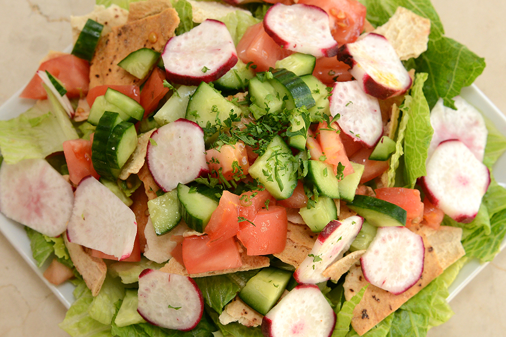 Order Fattoush Salad food online from Gaby's Express store, Marina Del Rey on bringmethat.com