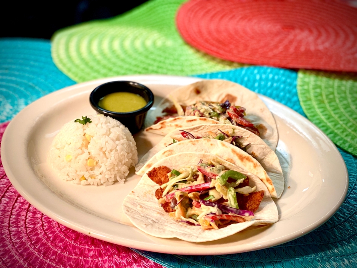 Order Fish Tacos food online from Fiesta mexicana store, Chicago on bringmethat.com