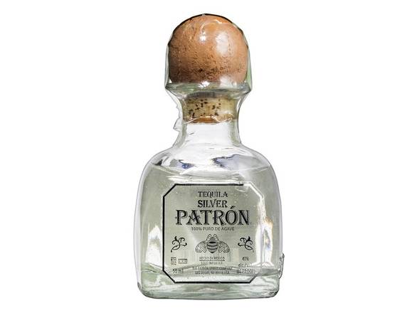 Order Patrón Silver Tequila - 50ml Bottle food online from Josh Wines & Liquors Inc store, New York on bringmethat.com