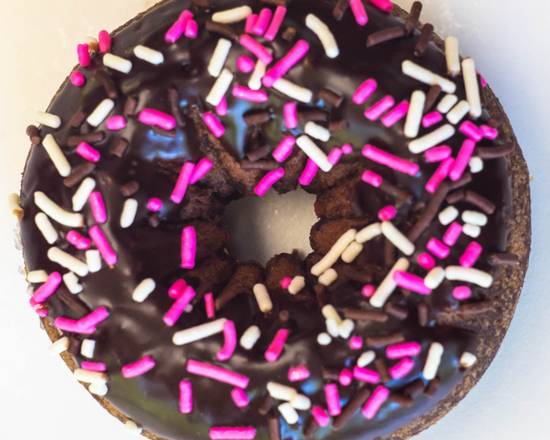 Order Chocolate Sprinkle Cake food online from FROST Doughnuts store, Mill Creek on bringmethat.com