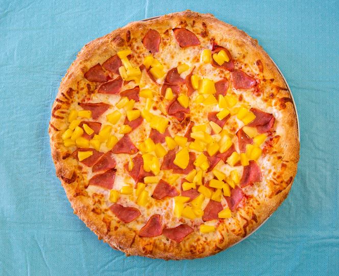 Order Hawaiian Pizza food online from Jackpot Pizza store, Spring on bringmethat.com