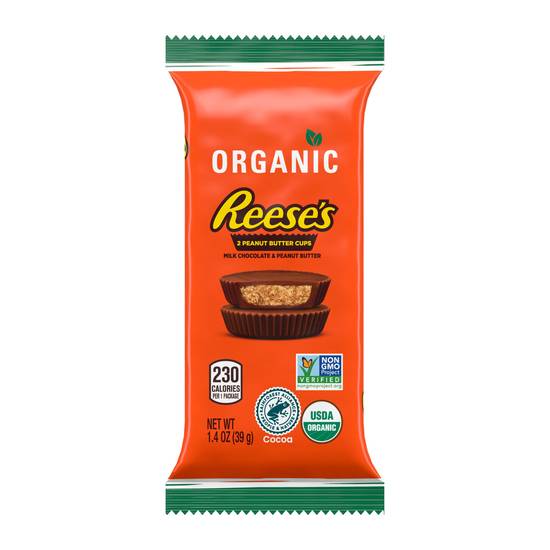 Order Reese's Organic Milk Chocolate Peanut Butter Cups, 1.4 OZ food online from Cvs store, MISSION VIEJO on bringmethat.com
