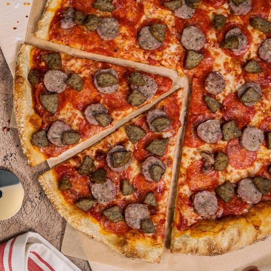Order Meat Lovers Pizza (12" Small) food online from Brooklyn Finest Pizza store, Oakland on bringmethat.com