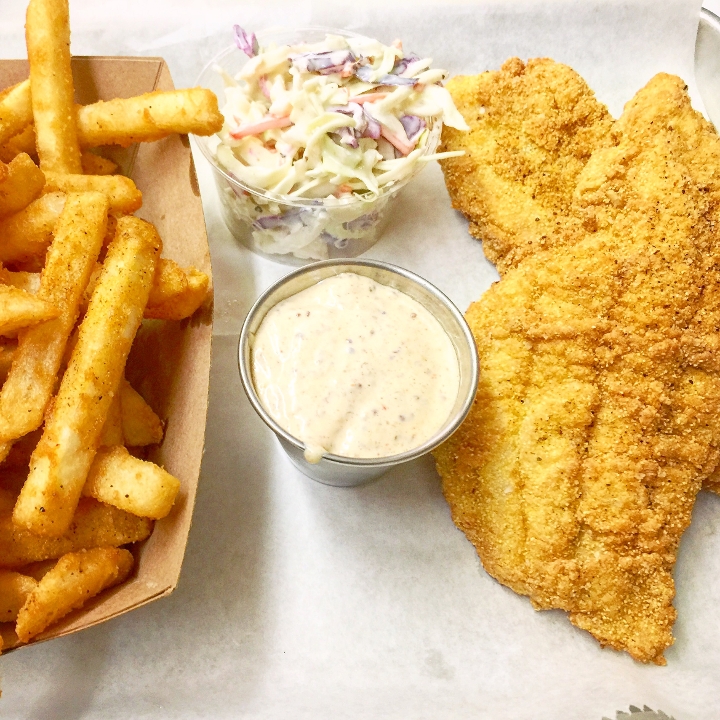 Order Fish & Chips food online from Betty Bistro store, New Orleans on bringmethat.com