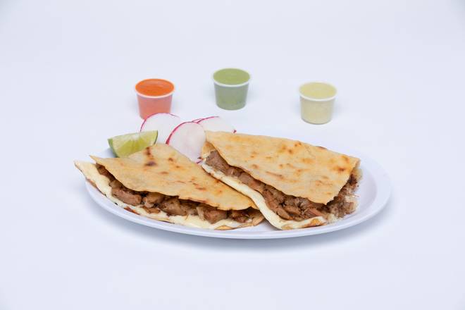 Order QUEZ SUADERO food online from La Salsa Verde Taqueria store, Dallas on bringmethat.com