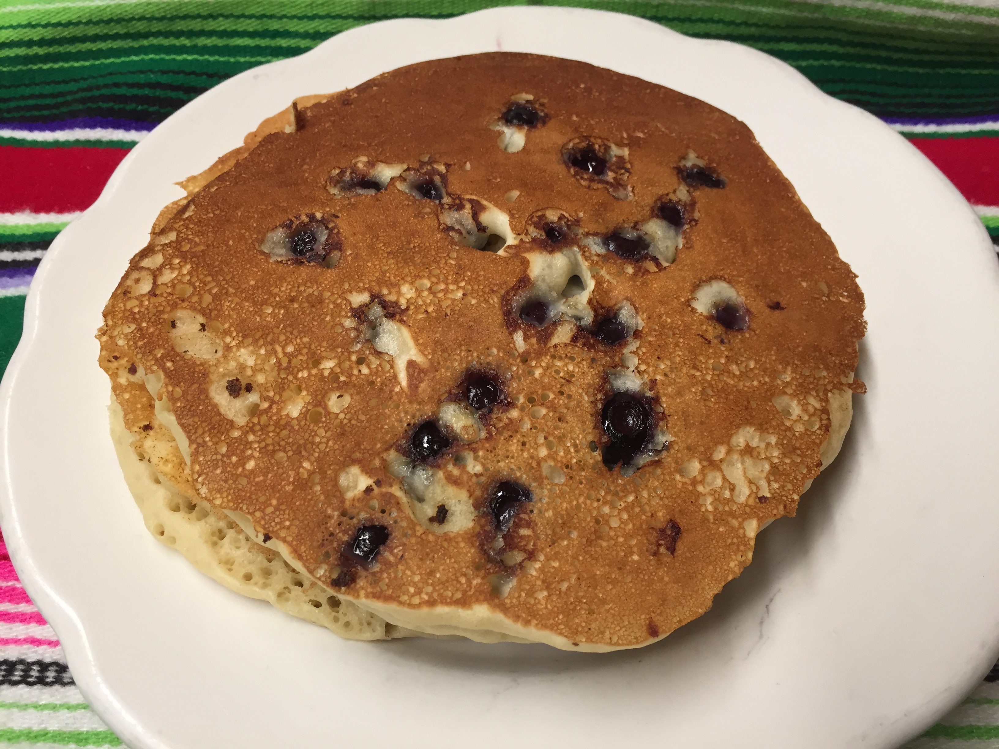 Order 3 BLUEBERRY PANCAKES food online from Montes Cafe store, Seaside Heights on bringmethat.com