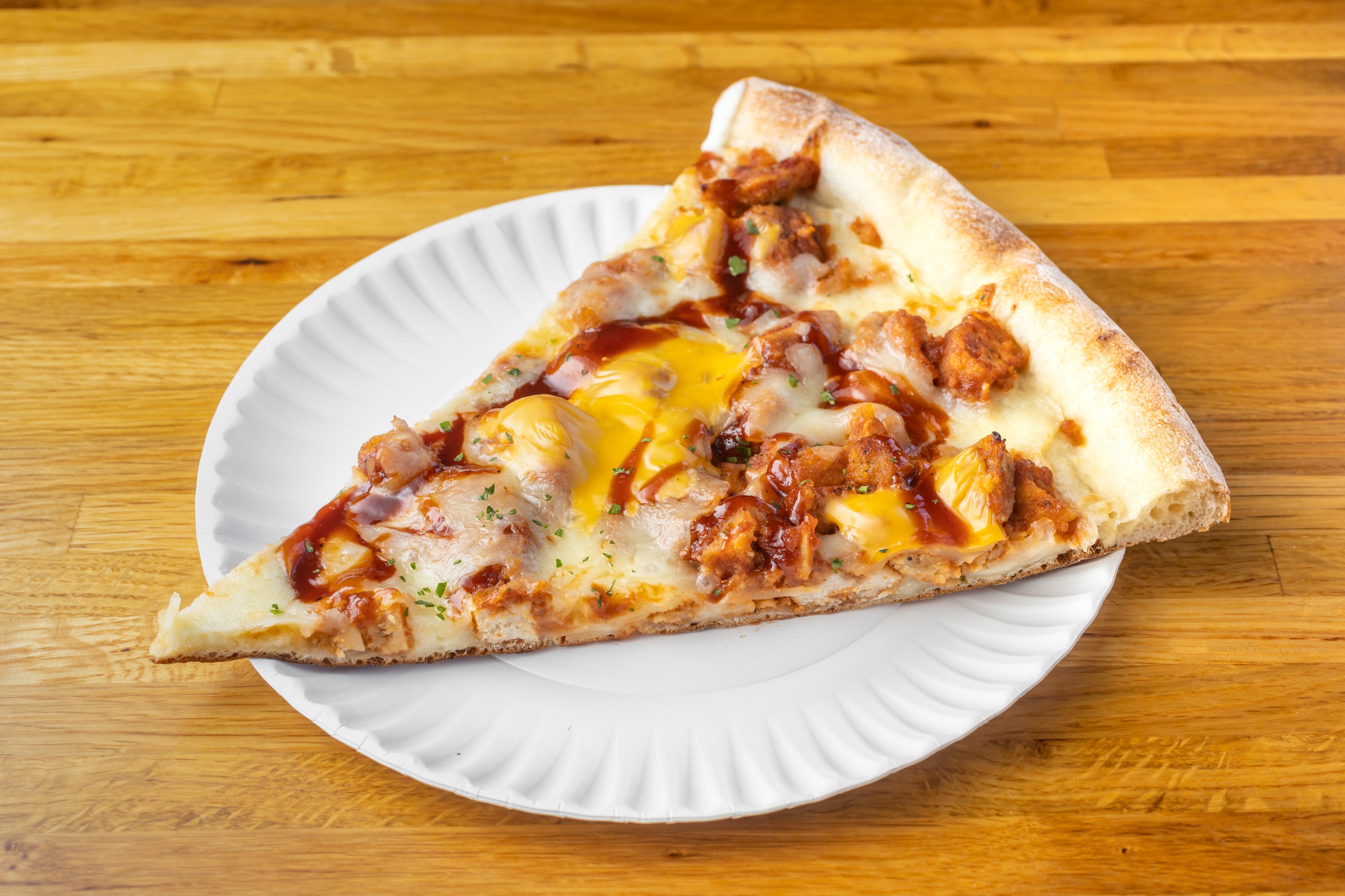 Order BBQ Chicken Pizza - Whole food online from La Focaccia store, Melville on bringmethat.com