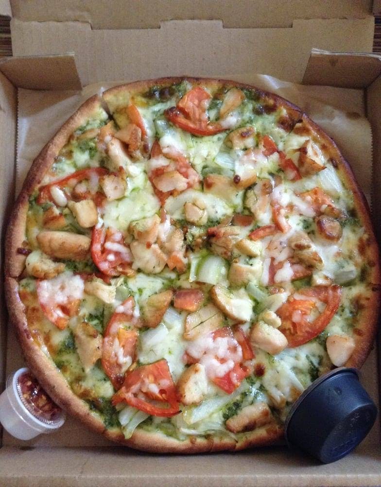 Order Chicken Pesto Pizza - Small 10'' food online from Neno's Pizza store, Wilmington on bringmethat.com
